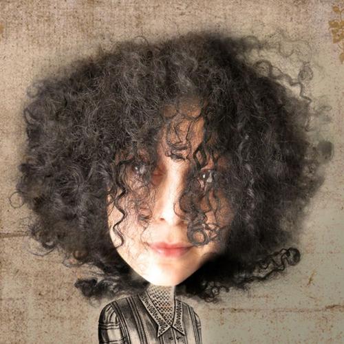 Professional using hair dryer for frizzy hair