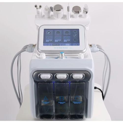 Professional facial treatment machine in spa setting