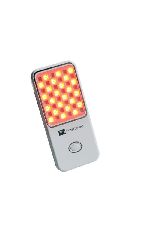 LED light therapy for acne demonstration