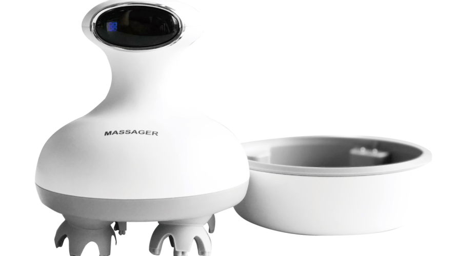 Portable head massager assembly line with quality checks