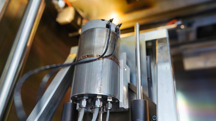 RF machine assembly line with quality checkpoints