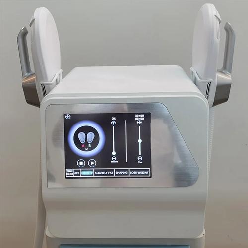 EMS ab machine muscle activation demonstration