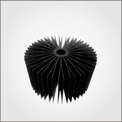 High-performance aluminum LED heat sink profile with finned design