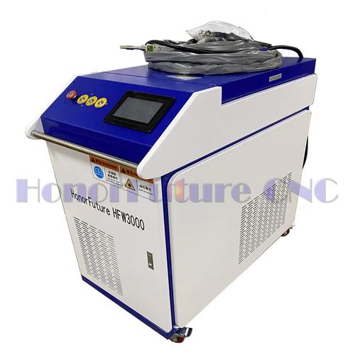 Professional using handheld skin analysis machine in clinic setting