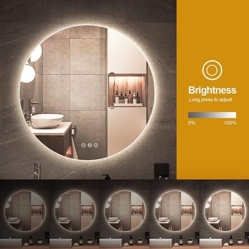 dimmable makeup mirror