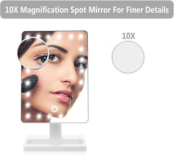 dimmable makeup mirror