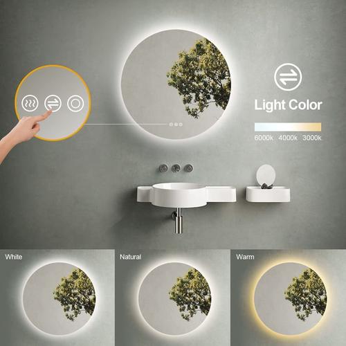 wall mounted makeup mirror