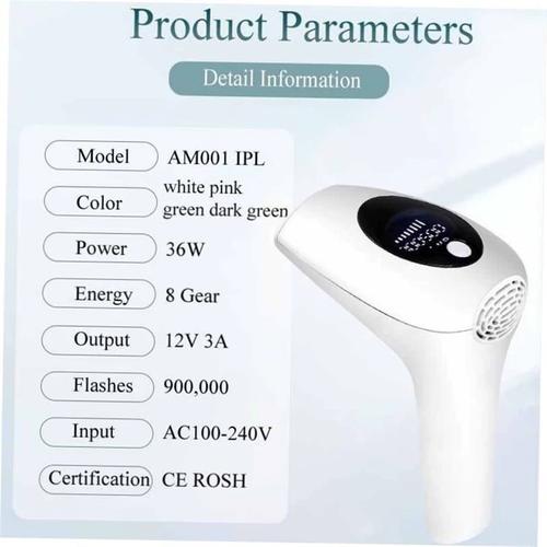 IPL hair removal device demonstration