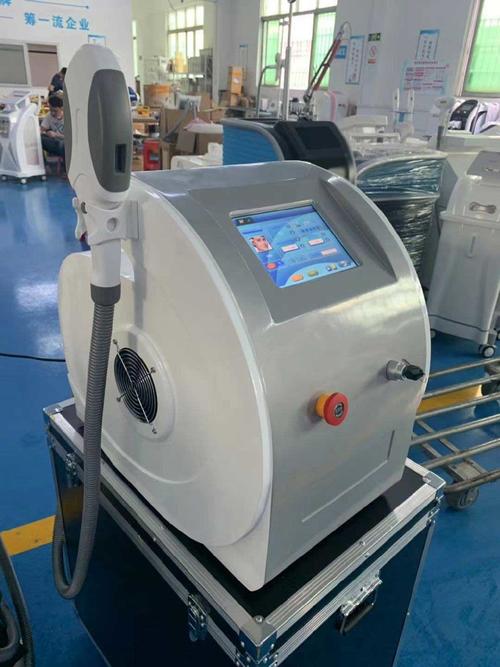 IPL hair removal machine showing before/after results