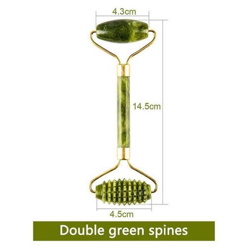 Electric gua sha roller with rose quartz stone and 3 speed settings