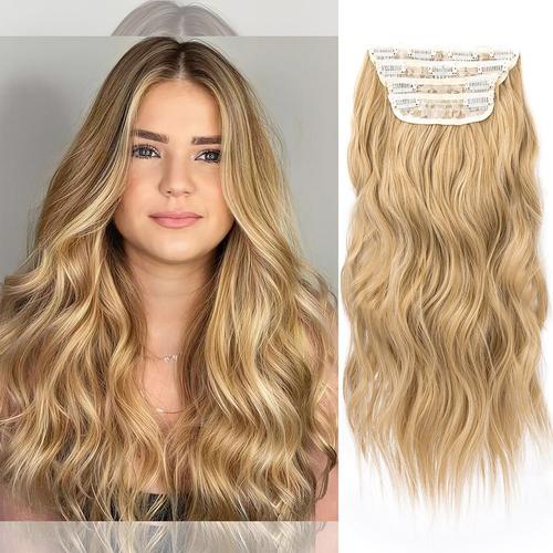 Professional using hair crimper for long hair demonstration