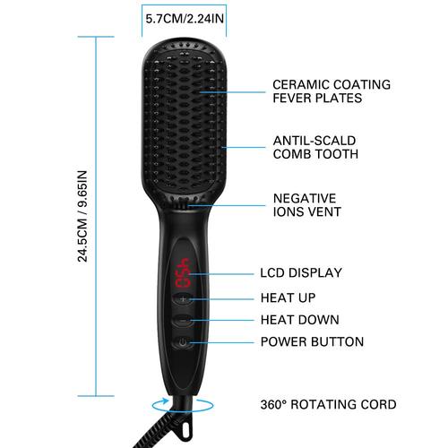 Beard straightener comb manufacturing process with quality checkpoints