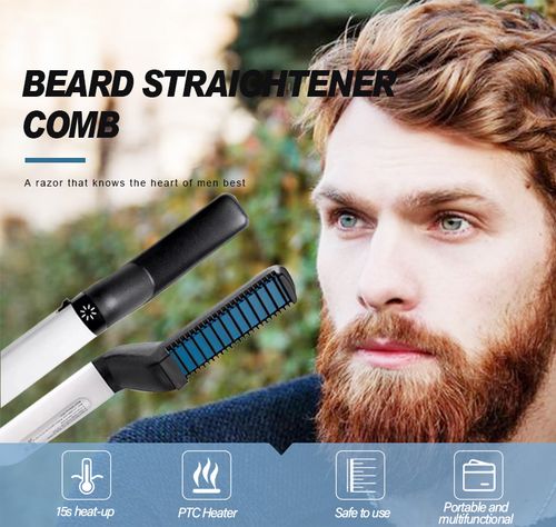 Beard straightener comb production line showing quality control checks