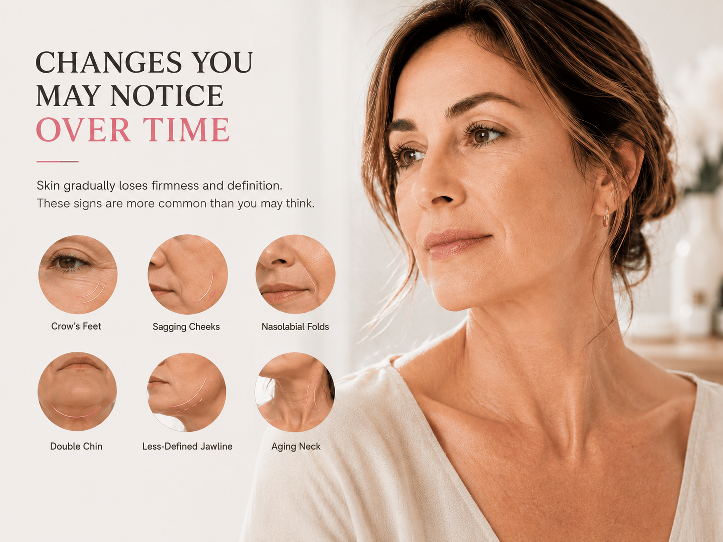 Common visible facial skin concerns